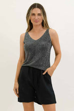 Load image into Gallery viewer, Worthier Glow Glitter Vest Black
