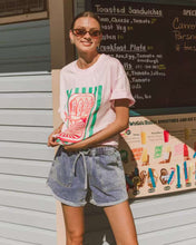 Load image into Gallery viewer, Sardines Tee Pink Paper Heart
