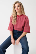 Load image into Gallery viewer, Hallie Tee - Red Stripe | Cartel &amp; Willow
