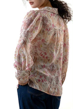Load image into Gallery viewer, Irish Blouse Pink Paisley
