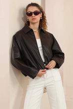 Load image into Gallery viewer, Matty Brown PU Jacket
