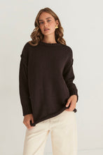 Load image into Gallery viewer, Antonia Knit Jumper Chocolate | Paper Heart
