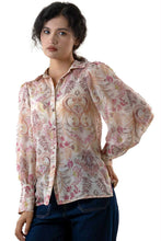 Load image into Gallery viewer, Irish Blouse Pink Paisley
