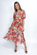 Load image into Gallery viewer, Sari Floral Midi Dress
