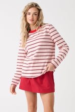 Load image into Gallery viewer, Felix Long Sleeve- Red Pink Stripe | Cartel &amp; Willow
