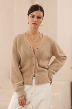 Load image into Gallery viewer, Dati Fluffy Cardigan Mocha
