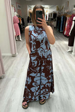 Load image into Gallery viewer, Itaca Pants Choc Blue Print
