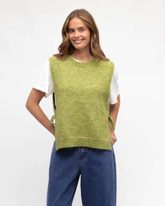 Paper Heart Effie Knit Vest Olive