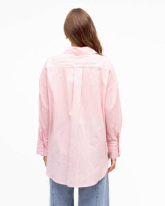 Love Me Cotton Shirt Pink Stripe