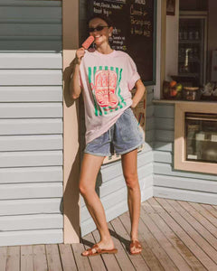 Sardines Tee Pink Paper Heart