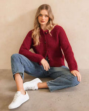 Load image into Gallery viewer, Ruby Noir Cardigan Merlot | Ebby and I
