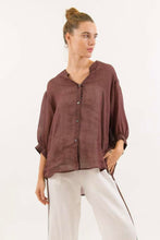 Load image into Gallery viewer, Worthier Carter Linen Shirt Chocolate
