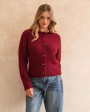 Load image into Gallery viewer, Ruby Noir Cardigan Merlot | Ebby and I
