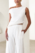 Load image into Gallery viewer, Norisa Top Pants Set White
