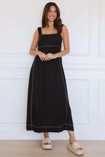 Load image into Gallery viewer, Label Of Love Stitched Maxi Dress Black
