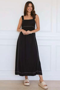 Label Of Love Stitched Maxi Dress Black