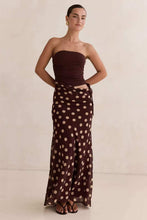 Load image into Gallery viewer, Tegan Polka Dot Dress Brown
