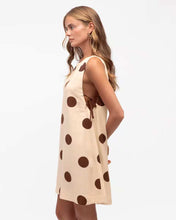 Load image into Gallery viewer, Totti Mini Dress Mocha Dots
