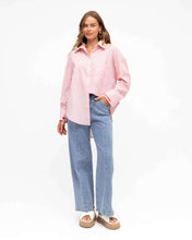 Load image into Gallery viewer, Love Me Cotton Shirt Pink Stripe
