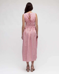 Briony Maxi Dress Pink Stripe