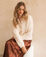 Load image into Gallery viewer, Ruby Noir Cardigan Pearl | Ebby and I
