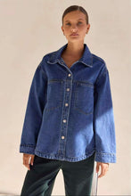 Load image into Gallery viewer, Label Of Love Blue Denim Shacket
