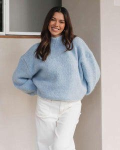 Jada Knit Jumper Blue