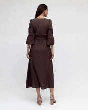 Load image into Gallery viewer, Camille Long Sleeve Dress Brown
