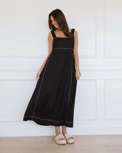 Load image into Gallery viewer, Label Of Love Stitched Maxi Dress Black
