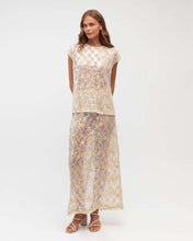 Load image into Gallery viewer, Vera Lace Sequin Maxi Skirt Gold

