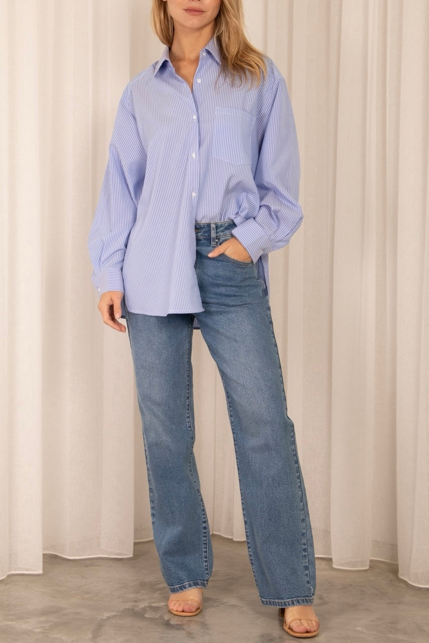 Danill Shirt Blue Stripe