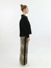 Load image into Gallery viewer, Worthier Cropped Waffle Shacket Black
