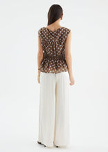 Load image into Gallery viewer, Ellody Polka Dot Top Choc
