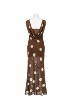Load image into Gallery viewer, Larra Polka Dot Maxi Dress Brown
