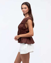 Load image into Gallery viewer, Hailey Top Brown by Paper Heart
