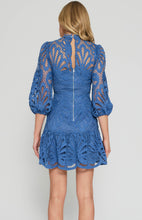 Load image into Gallery viewer, Mirae Blue Lace Dress
