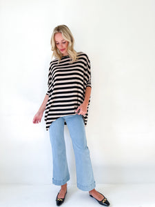 Evermore Oversize Stripe Top