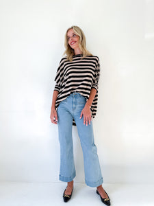 Evermore Oversize Stripe Top