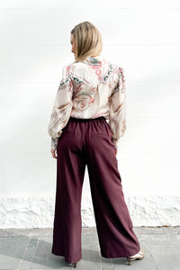 Artisan Border Lace Trim Blouse