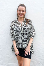 Load image into Gallery viewer, Letter Print Shirt White
