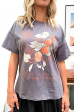 Load image into Gallery viewer, Peach Please Tee Grey
