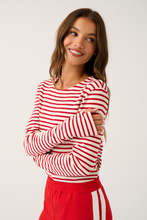 Load image into Gallery viewer, Aspyn Top - Ruby Stripe | Cartel &amp; Willow
