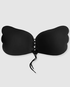 Push Up Backless Bra Black