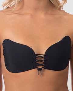 Push Up Backless Bra Black